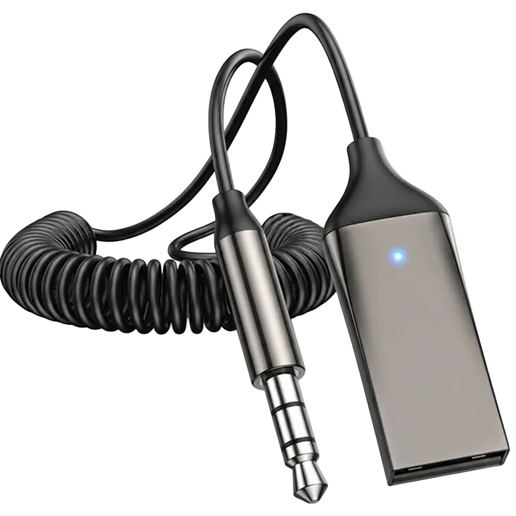 Adapter Bluetooth 5.0 AUX z mikrofonem + PREZENT (E-BOOK)🎁